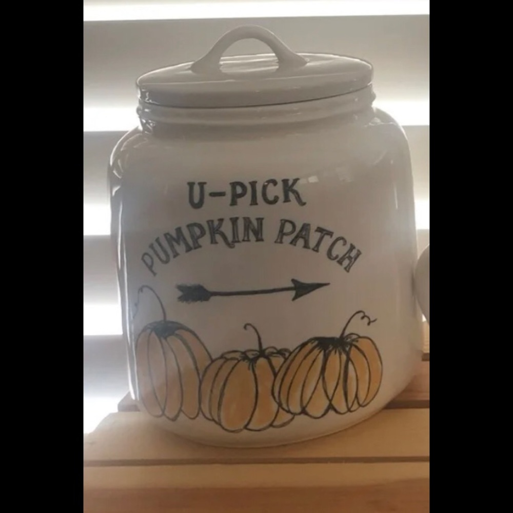 U pick pumpkin patch canister